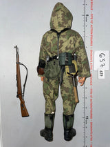 1/6 Scale Dragon WWII German Splinter Camouflage Winter Infantry Dressed Figure - Heer