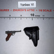 1/6 Scale WWII German Luger P08 Pistol and Holster