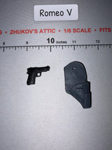 1/6 Scale WWII Italian Baretta Pistol and Holster Set