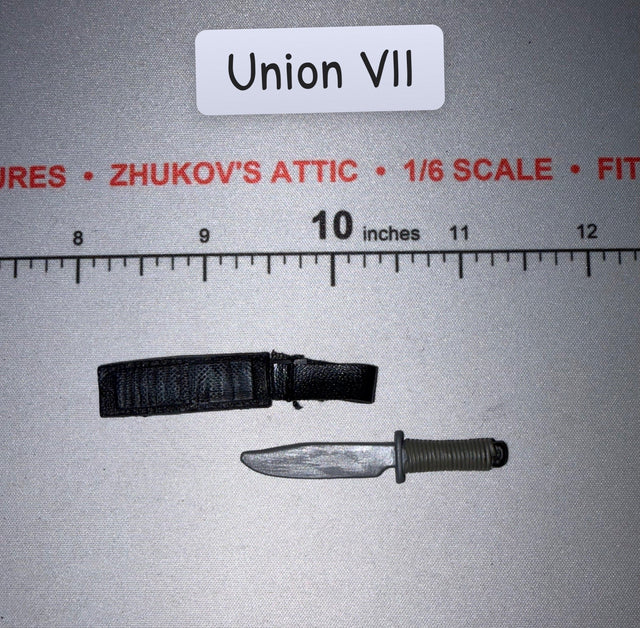 1/6 Scale Modern Era Combat Knife with Sheath - Ultimate Soldier