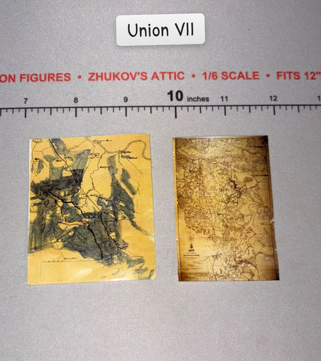 1/6 Scale Civil War Era Union Military Battle Maps - Diorama Item