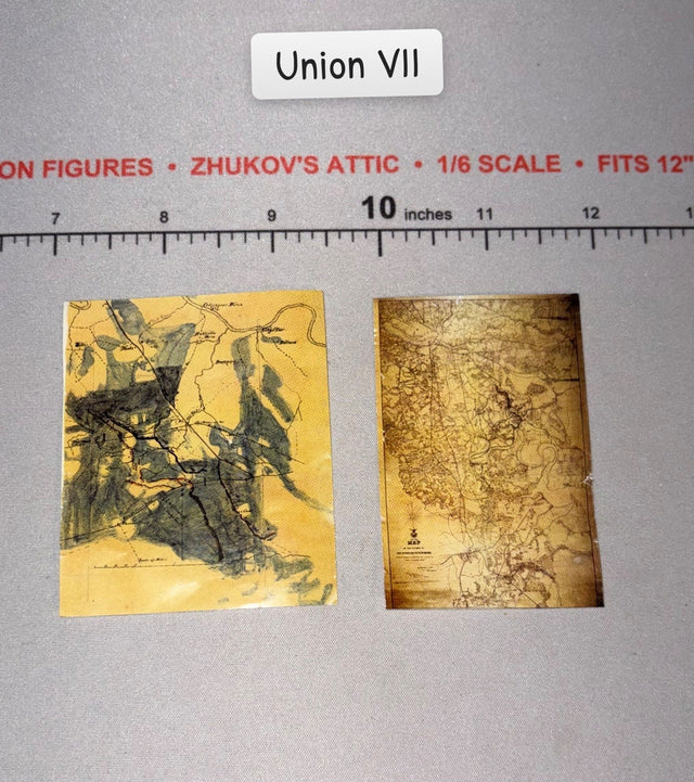 1/6 Scale Civil War Era Union Military Battle Maps - Diorama Item