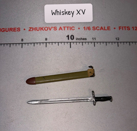 1/6 Scale World War One US Bayonet with Scabbard - Sideshow