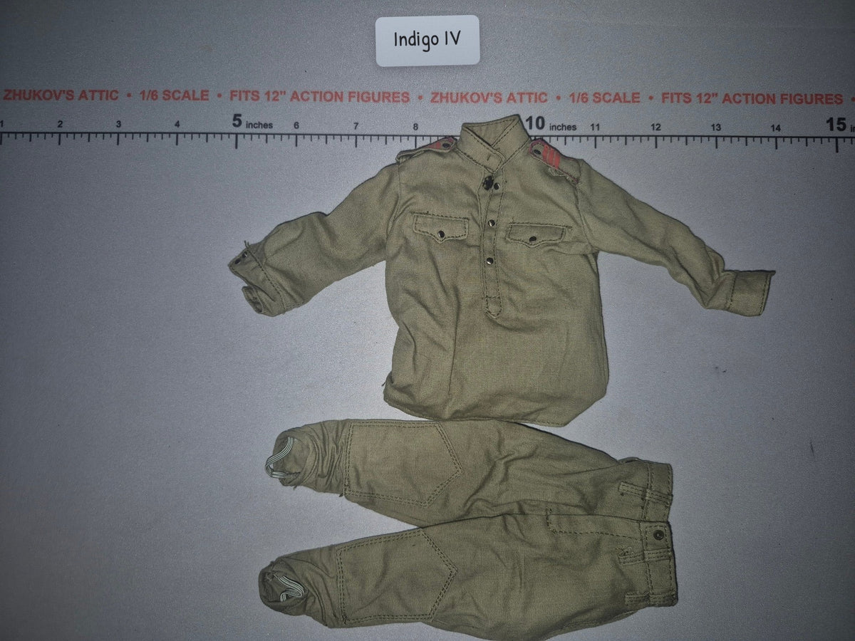 1/6 Scale WWII Russian Soviet Soldier Tunic and Trousers Set