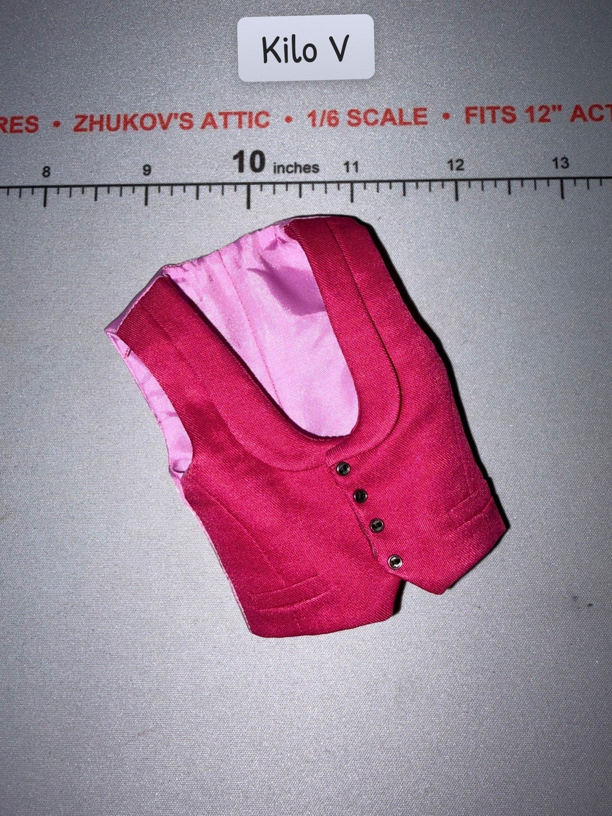 1/6 Scale Modern Era Suit Vest - Pink