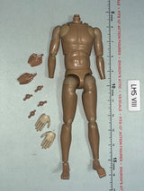 1/6 Scale Nude Male Action Figure Body with Interchangeable Hands - DID
