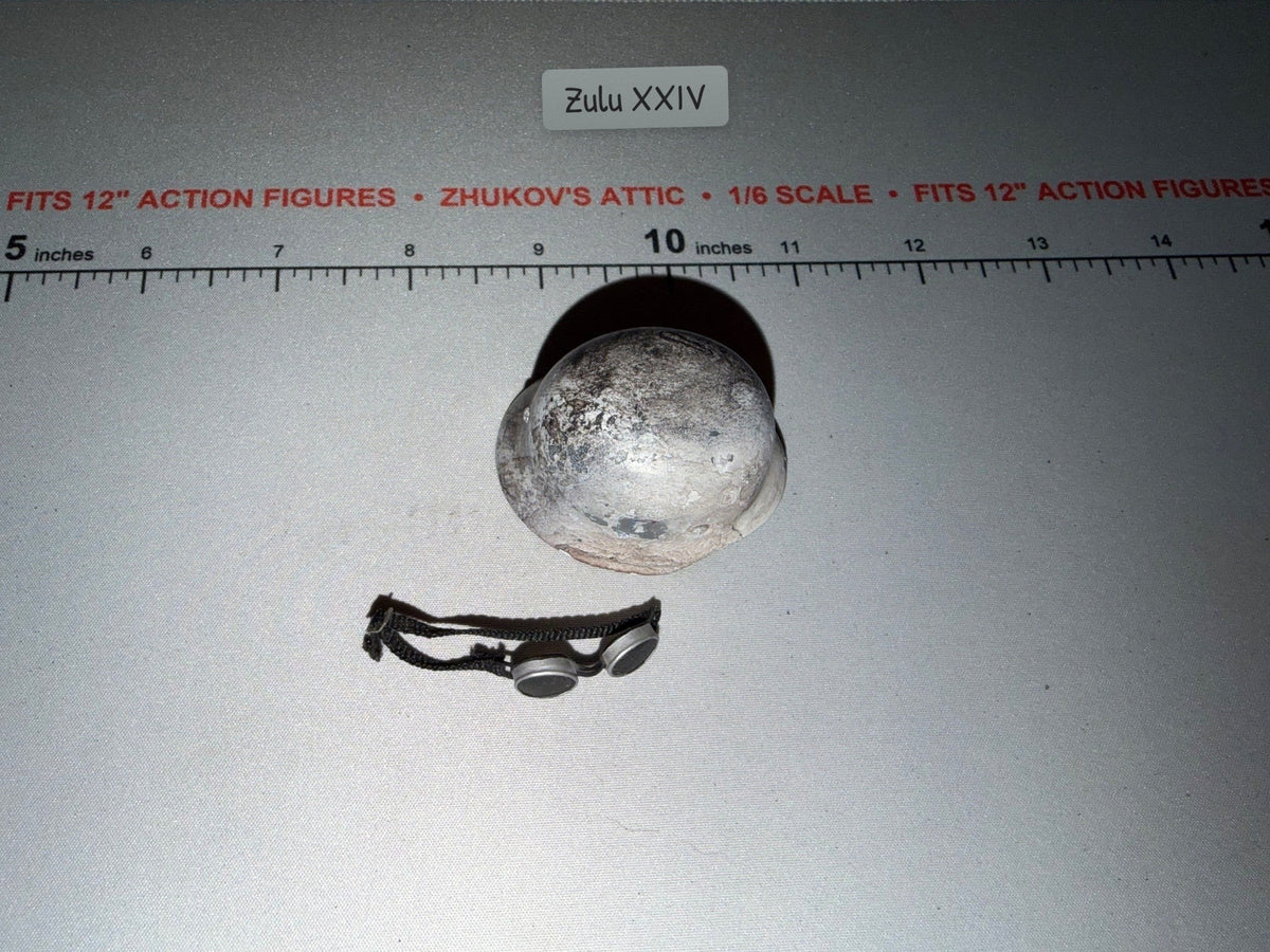 1/6 Scale WWII German M35 Combat Helmet with Goggles