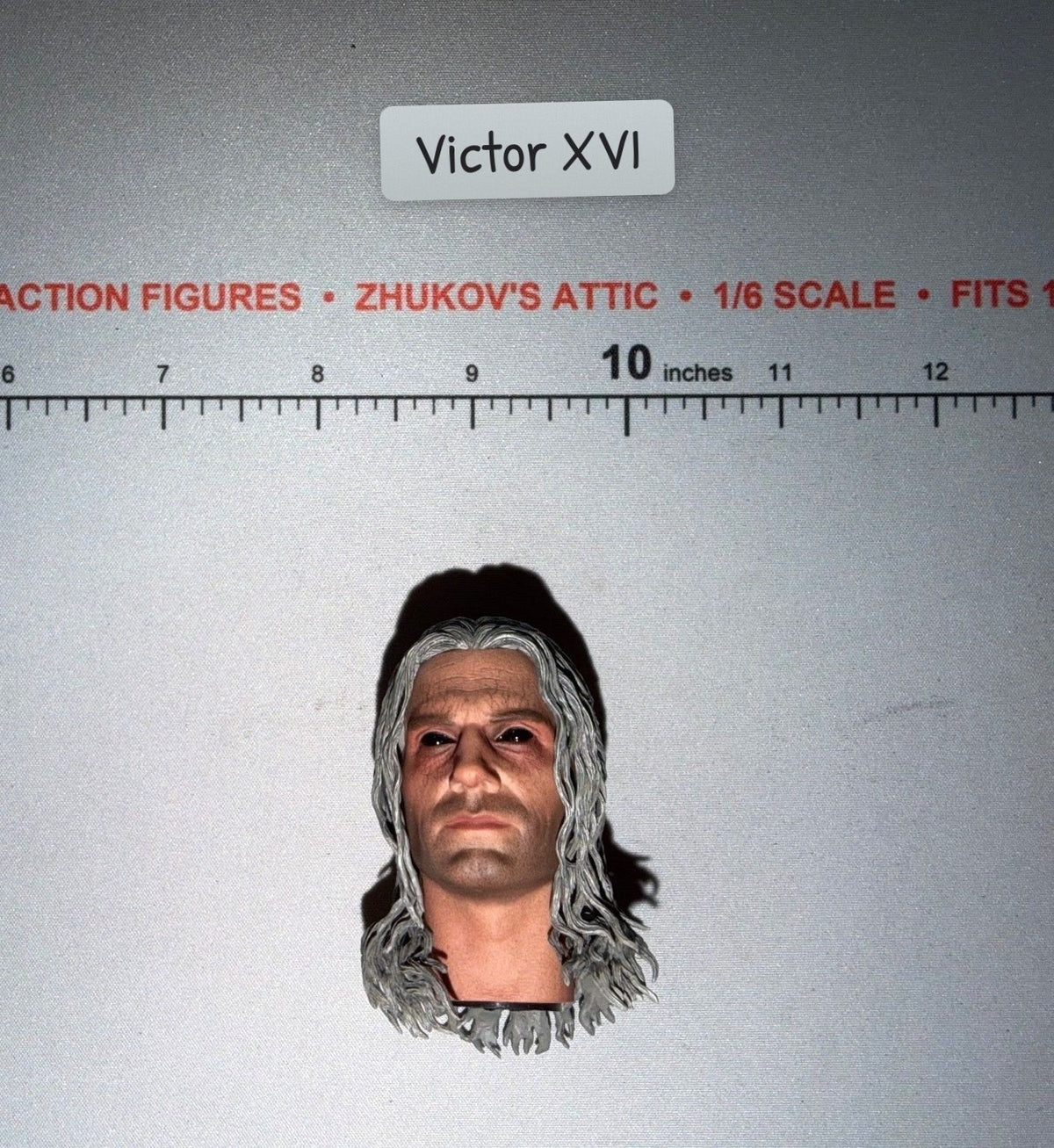 1/6 Scale Fantasy Male Witcher Long Hair Head Sculpt