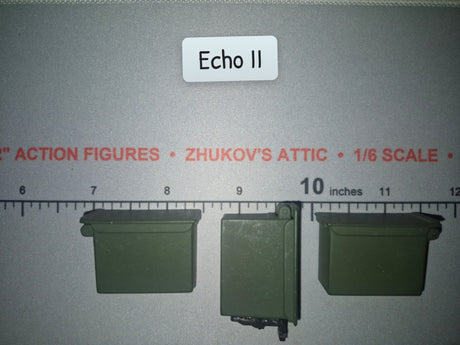 1/6 Scale Modern Olive Drab Ammunition Can Lot