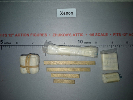1/6 Scale WWII US Era Medical Bandage Roll and Splint Set