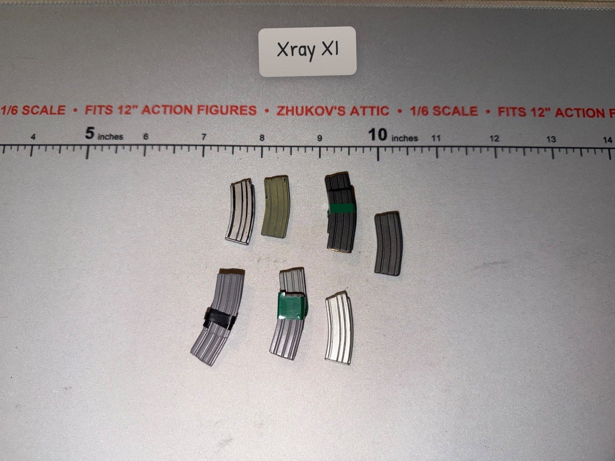 1/6 Scale Modern Era AR-15/M16 Curved Magazine Lot