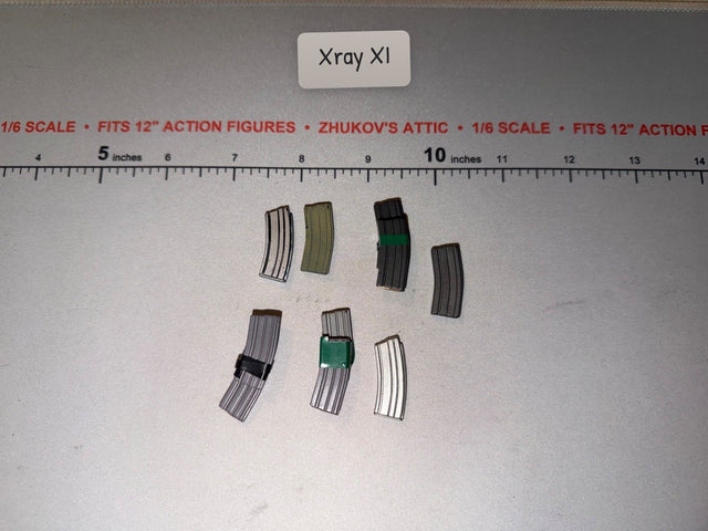 1/6 Scale Modern Era AR-15/M16 Curved Magazine Lot