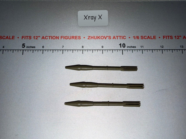 1/6 Scale WWII US Bazooka Rocket Ammunition Lot