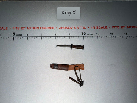 1/6 Scale WWII US M3 Fighting Knife and Sheath - Ultimate Soldier