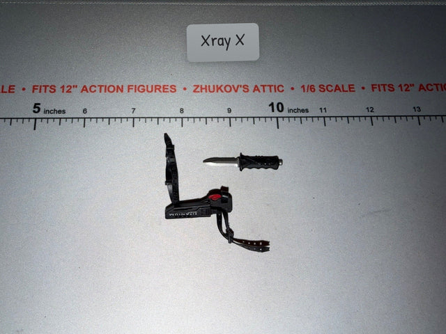 1/6 Scale Modern Era Seal Combat Knife with Sheath and Leg Rig