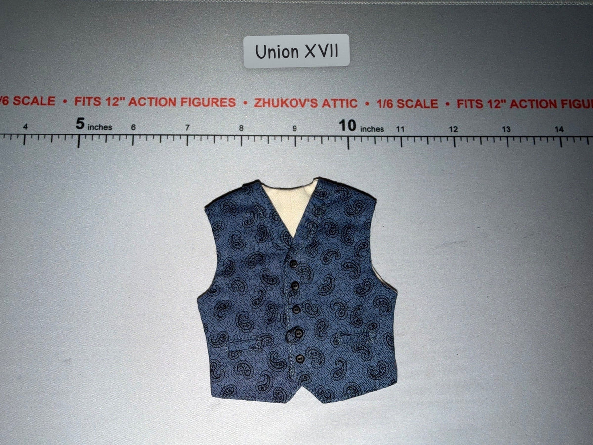 1/6 Scale Civil War Era Union Paisley Button-Up Vest