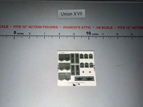 1/6 Scale Modern Japanese Army Rank Insignia Patch Set