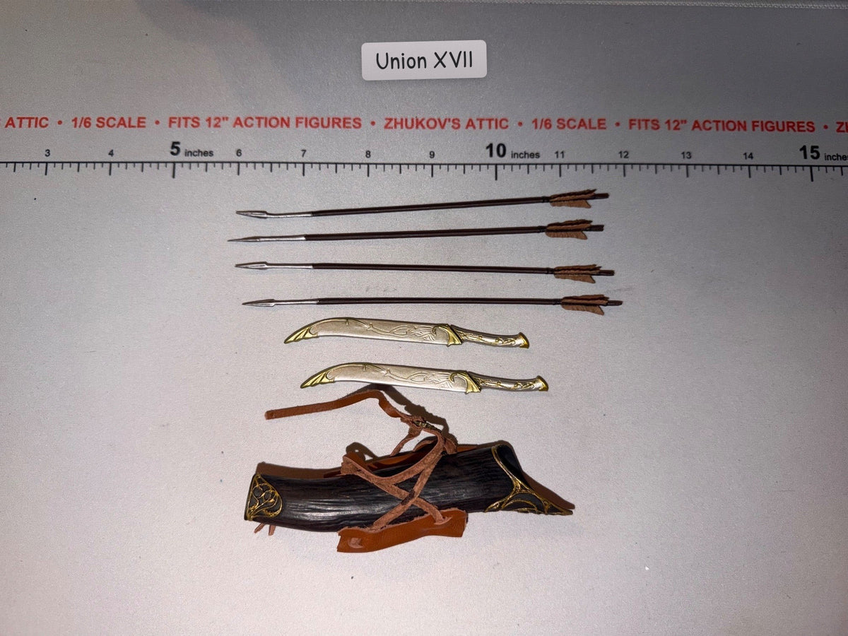 1/6 Scale Fantasy Elven Arrows, Blades and Quiver Set - Sideshow - Lord of the Rings