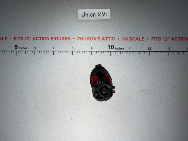 1/6 Scale Modern Gas Mask with Red Lenses