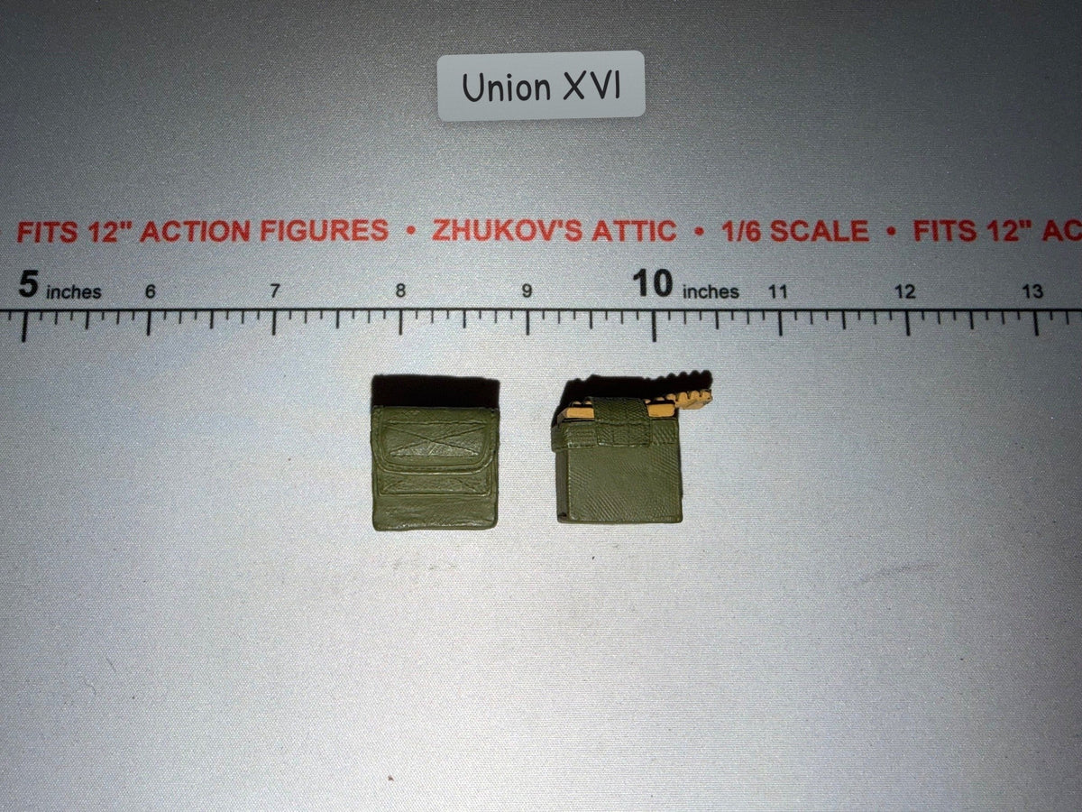 1/6 Scale Modern M-60 Machine Gun Ammunition Pouches Lot