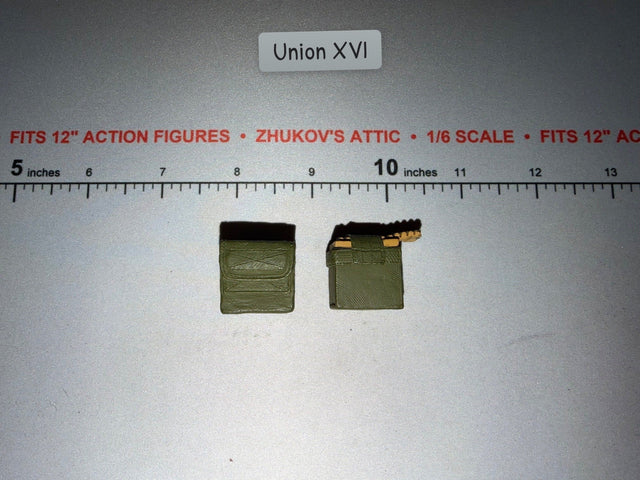 1/6 Scale Modern M-60 Machine Gun Ammunition Pouches Lot