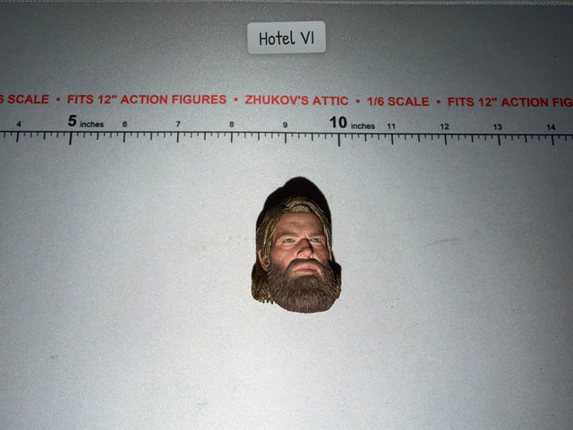1/6 Scale Bearded Male Head Sculpt