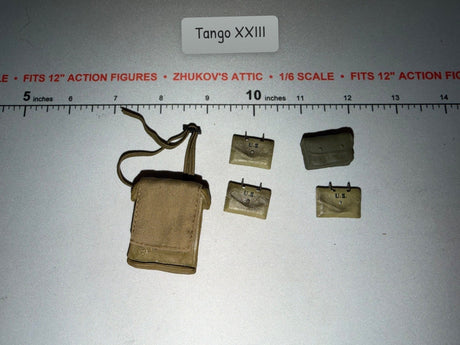 1/6 Scale WWII US Web Gear Pouches Lot