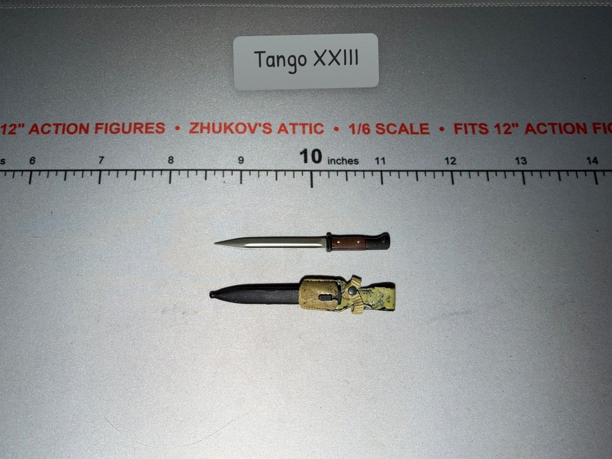 1/6 Scale WWII German Afrika Korps Bayonet and Sheath
