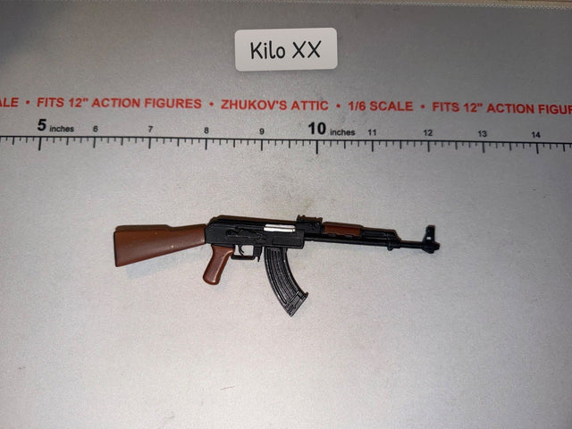 1/6 Scale Modern Era AK-47 Assault Rifle with Fixed Stock and Magazine