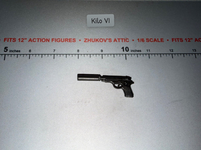 1/6 Scale Modern Era Pistol with Suppressor