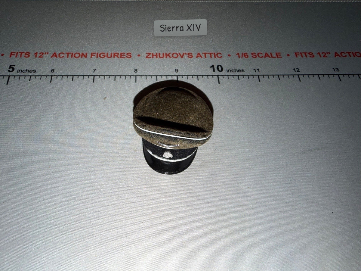 1/6 Scale WWII German Black Visor Cap - Dragon