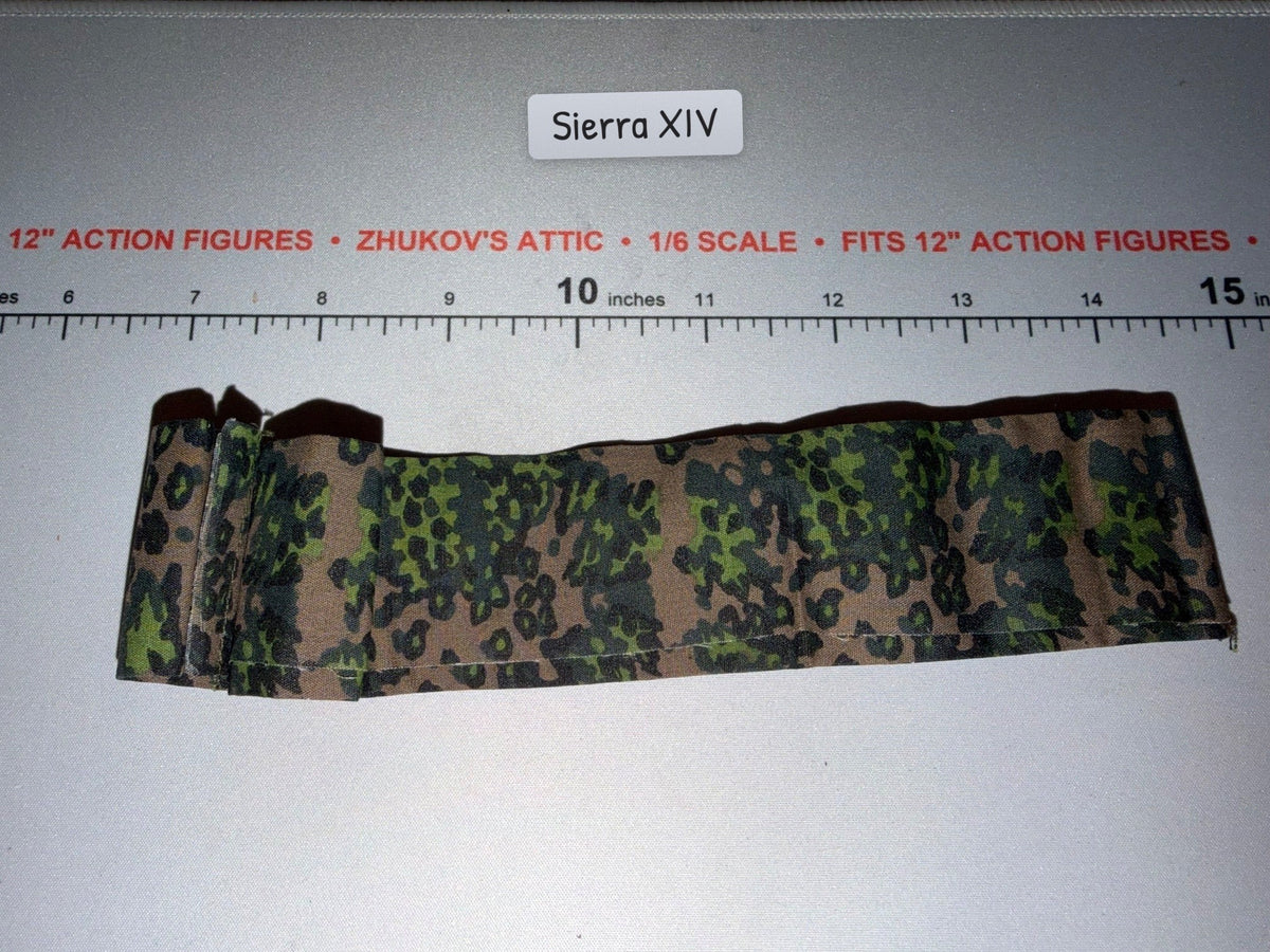 1/6 Scale WWII German Waffen Camouflage Rolled Zelt Fabric