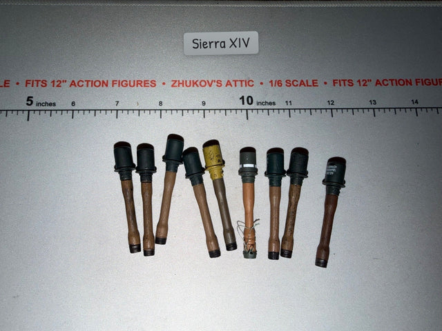1/6 Scale WWII German Stick Grenade Lot