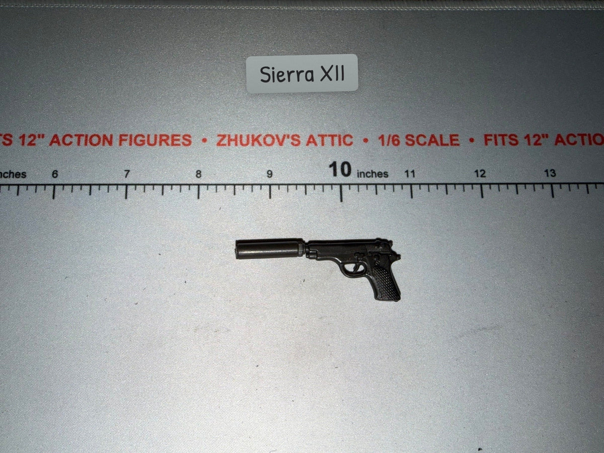 1/6 Scale Modern Era Pistol with Suppressor