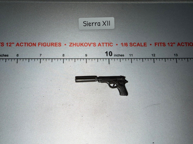1/6 Scale Modern Era Pistol with Suppressor