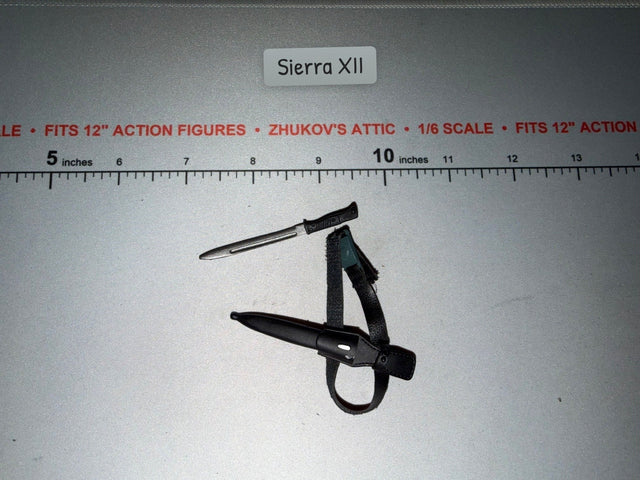 1/6 Scale WWII German Bayonet with Frog and Harness Set