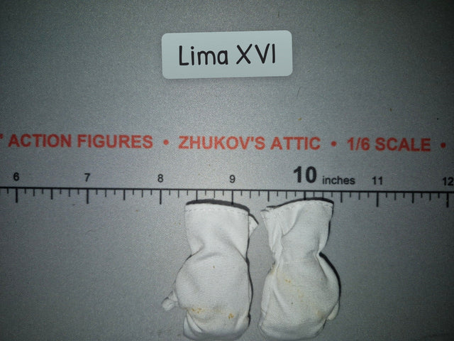 1/6 Scale GI Joe White Astronaut Gloves
