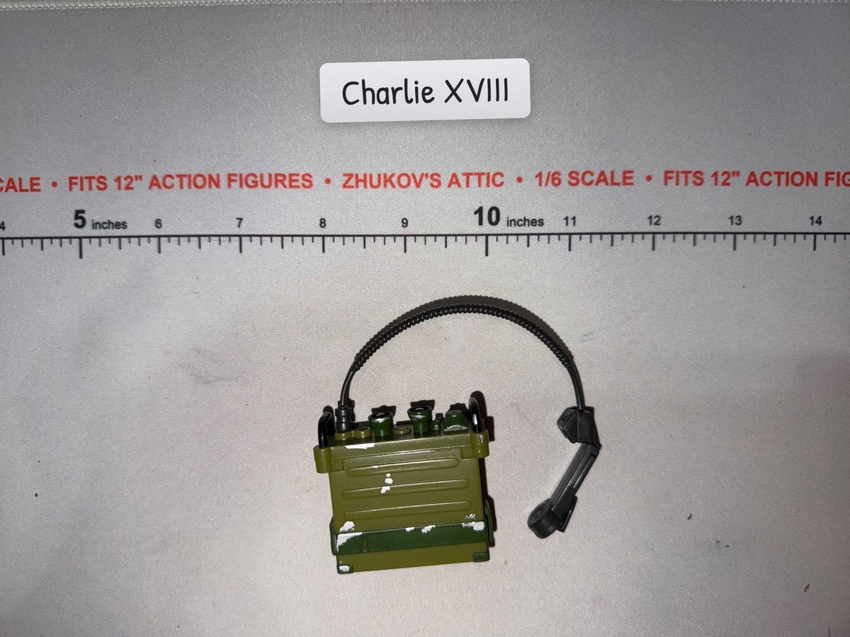 1/6 Scale Vietnam Military Backpack Radio with Handset - GI Joe