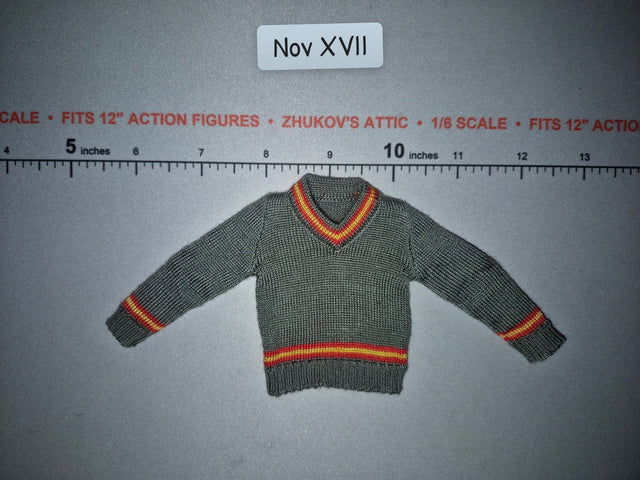 1/6 Scale Modern Civilian Harry Potter Gryffindor V-Neck Sweater - Star Ace
