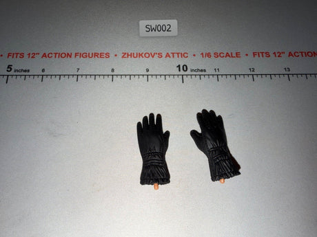 1/6 Scale WWII German Black Gloved Hands