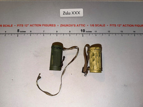 1/6 Scale WWII German Gas Mask Canisters Lot