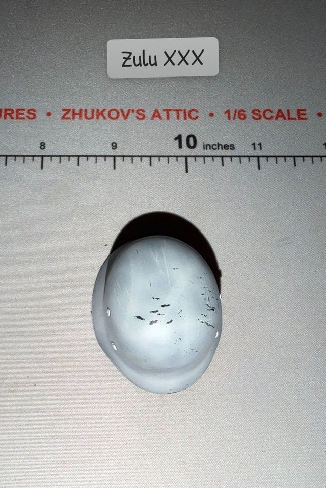 1/6 Scale WWII German Helmet - White Wash - Metal - Dragon