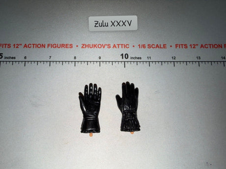 1/6 Scale WWII German Black Fallschirmjager Gloves Set