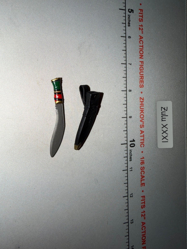 1/6 Scale WWII British Gurkha Kukri Knife with Sheath
