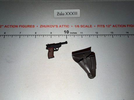 1/6 Scale WWII German Walther P38 Pistol and Holster Set