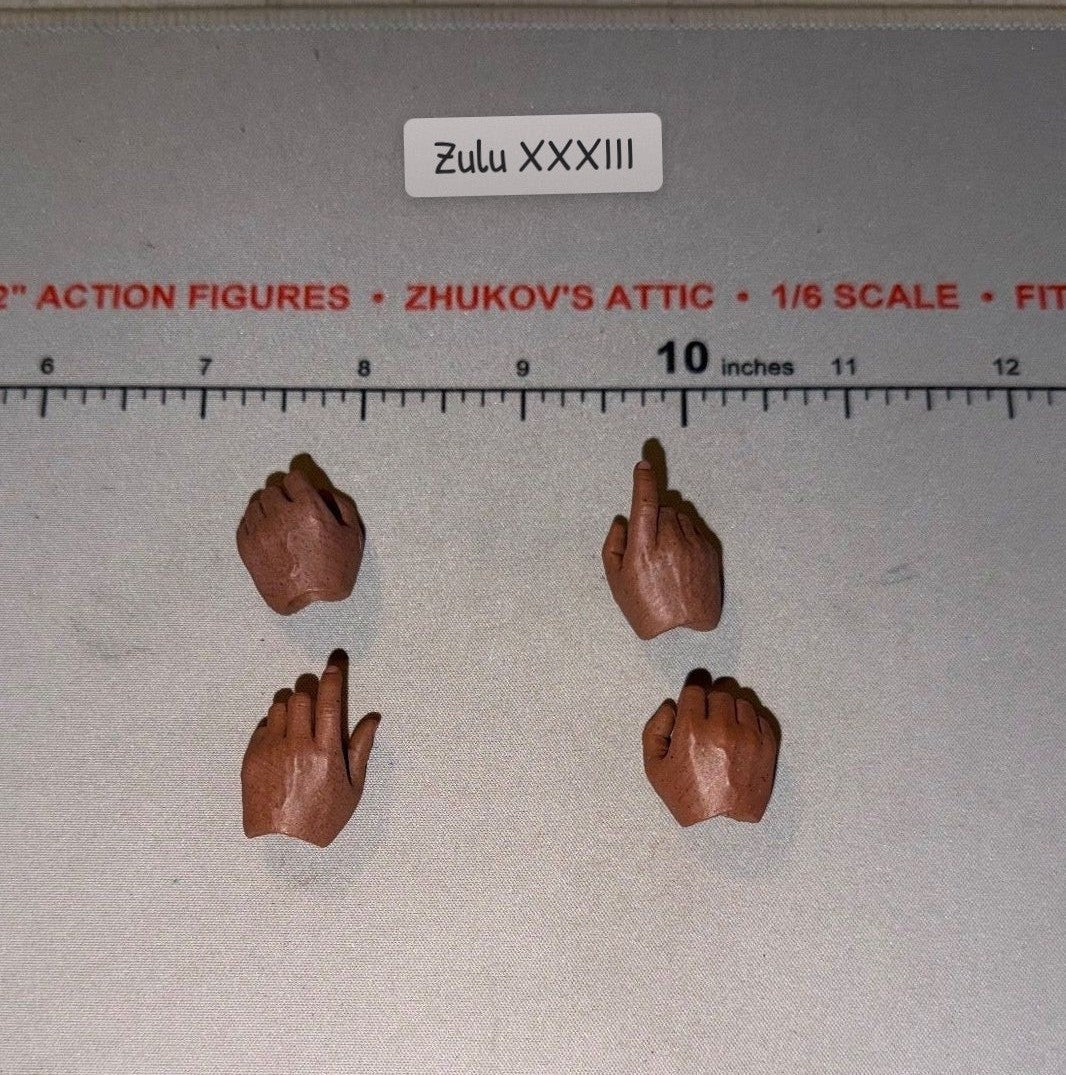 1/6 Scale WWII German Male Trigger Finger Hand Set - DID