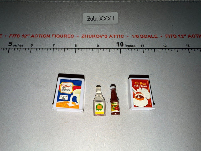 1/6 Scale Modern Era Grocery Diorama Food Items Set