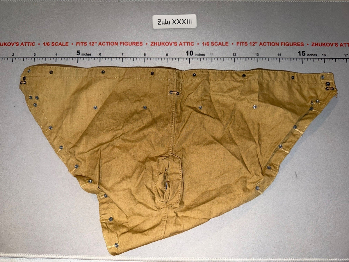 1/6 Scale WWI German Afrika Korps Tan Zeltbahn Poncho Rain Cape