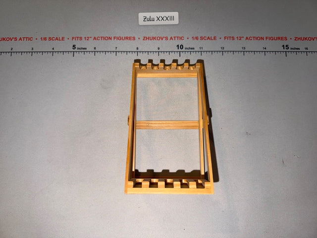 1/6 Scale Modern Era Wood Rifle Rack - Diorama Item