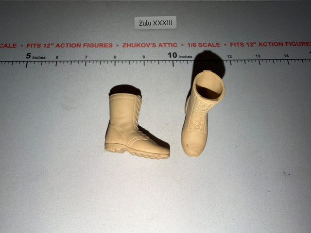 1/6 Scale Modern Era US Military Desert Combat Boots - GI Joe